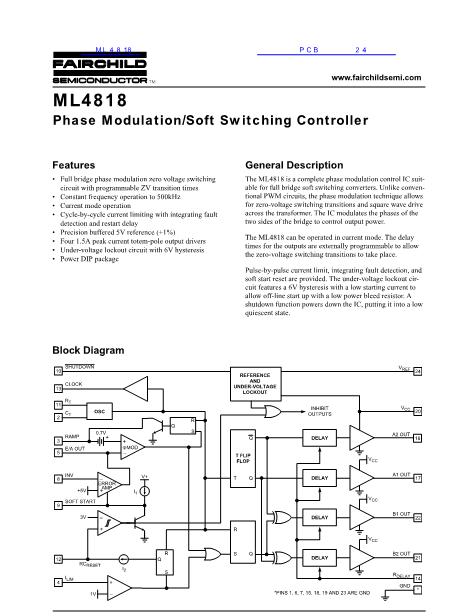 ML4818数据手册封面