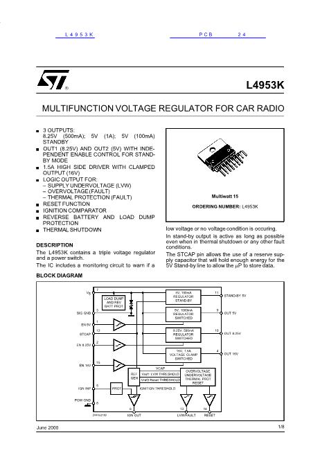 L4953K數(shù)據(jù)手冊(cè)封面