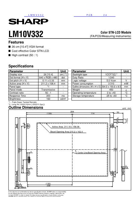 LM10V332数据手册封面