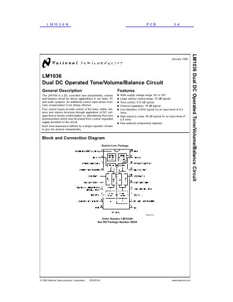 LM1036N数据手册封面