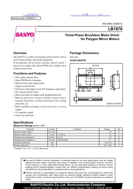 LB1876數(shù)據(jù)手冊封面