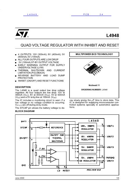 L4948數(shù)據(jù)手冊封面
