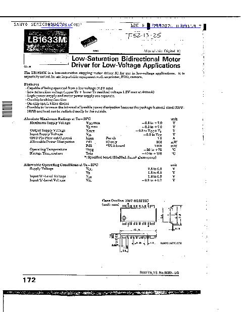 LB1633M數(shù)據(jù)手冊封面