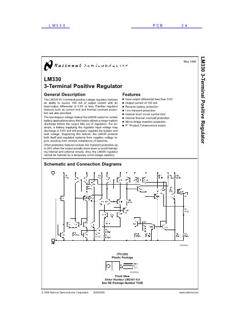 LM330数据手册封面
