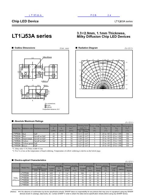 LT1E53A数据手册封面