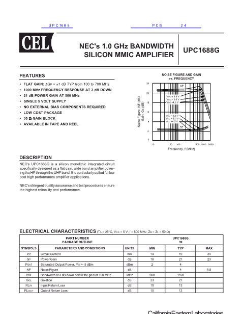 UPC1688數(shù)據(jù)手冊(cè)封面