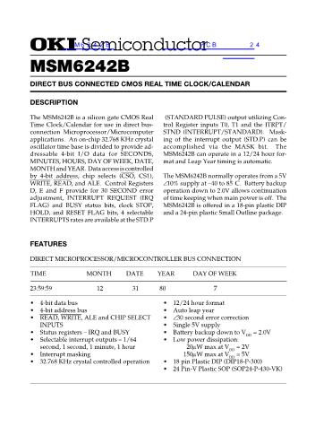 M6242B数据手册封面