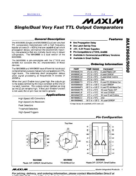 MAX9686數據手冊封面