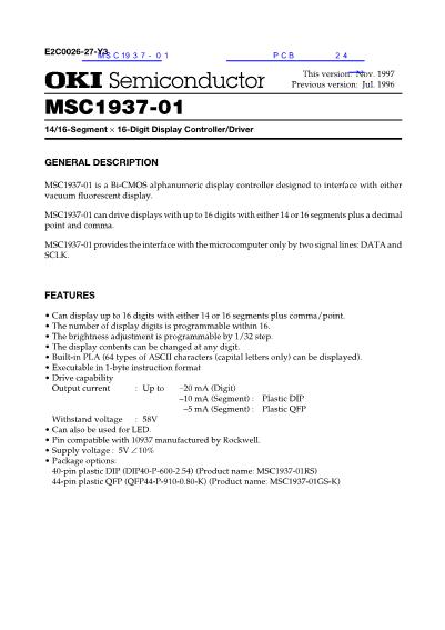 MSC1937-01数据手册封面