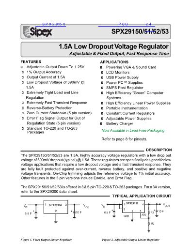 SPX29150数据手册封面