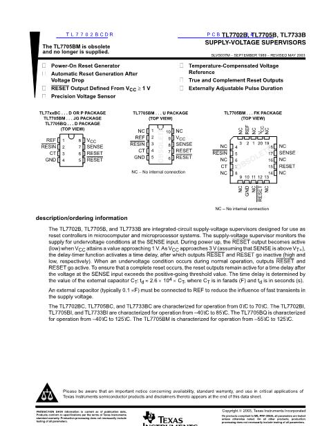 TL7702BCDR数据手册封面