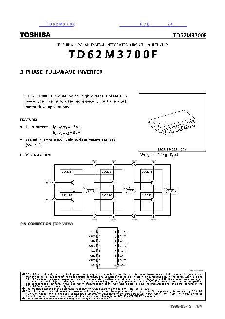 TD62M3700数据手册封面
