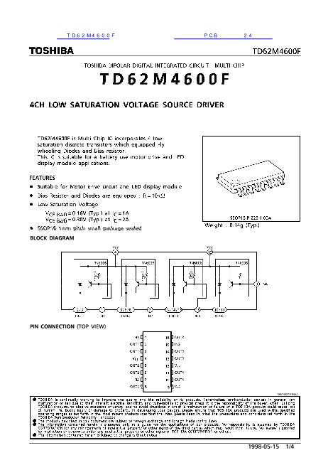 TD62M4600F数据手册封面