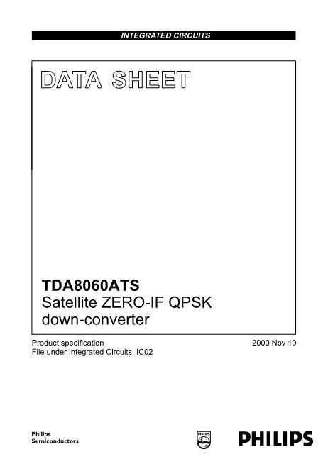 TDA8060ATS数据手册封面
