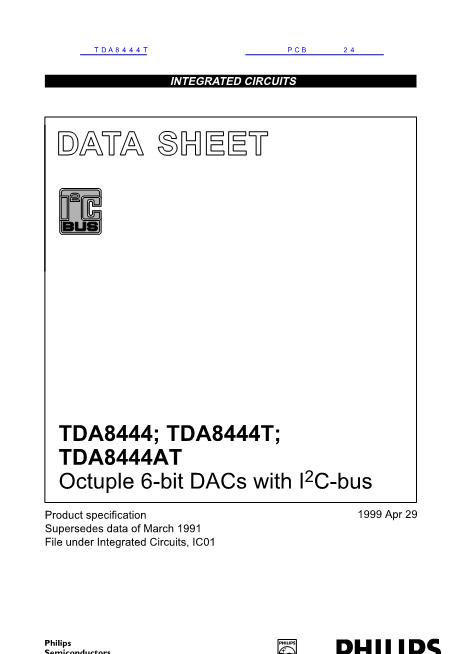 TDA8444数据手册封面