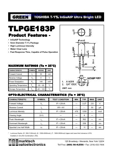 TLPGE183P數(shù)據(jù)手冊封面