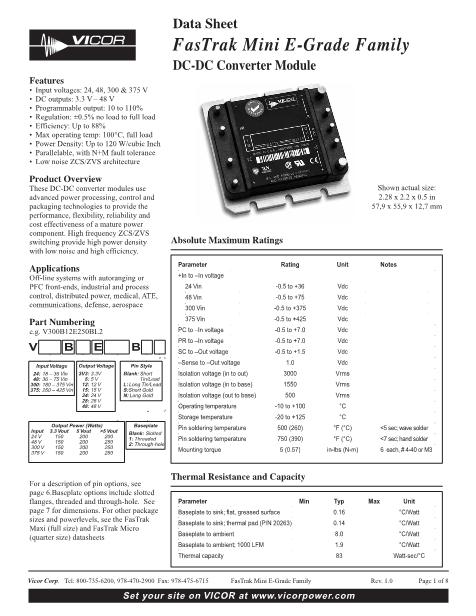 V24A24E48BL1數(shù)據(jù)手冊(cè)封面