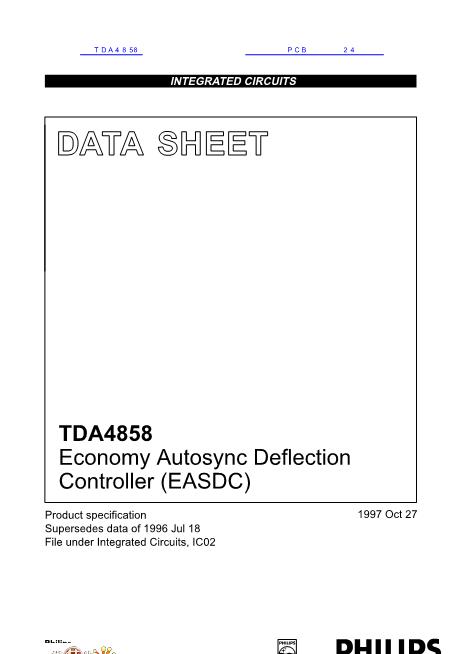 TDA4858数据手册封面