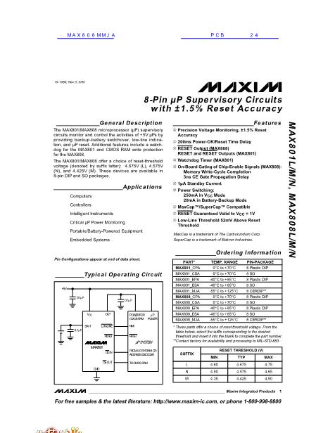 MAX808_CPA數(shù)據(jù)手冊(cè)封面
