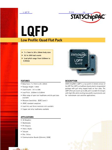 LQFP数据手册封面