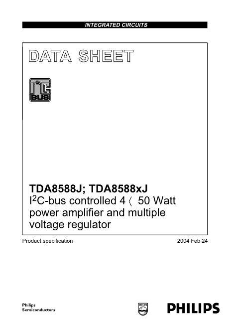 TDA8588J数据手册封面