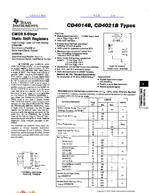 CD4021BE数据手册封面