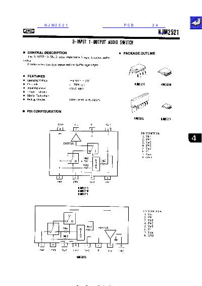 NJM2521數(shù)據(jù)手冊封面