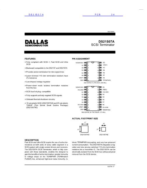 DS21S07A数据手册封面