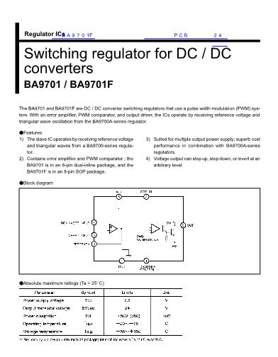 BA9701數(shù)據(jù)手冊(cè)封面