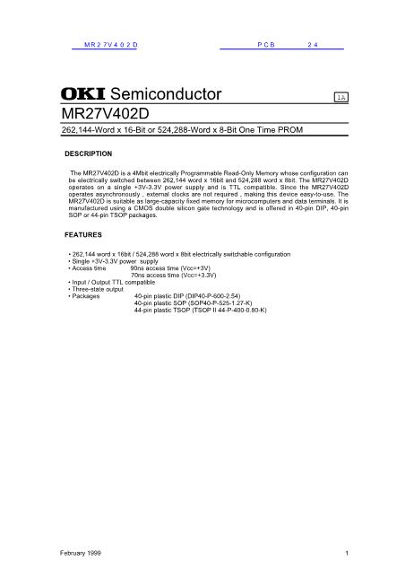 MR27V402D數(shù)據(jù)手冊封面