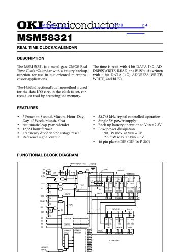 MSM58321数据手册封面