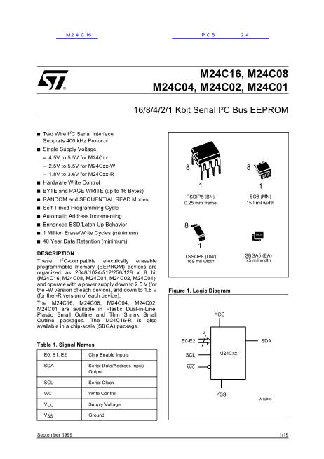 M24C02数据手册封面