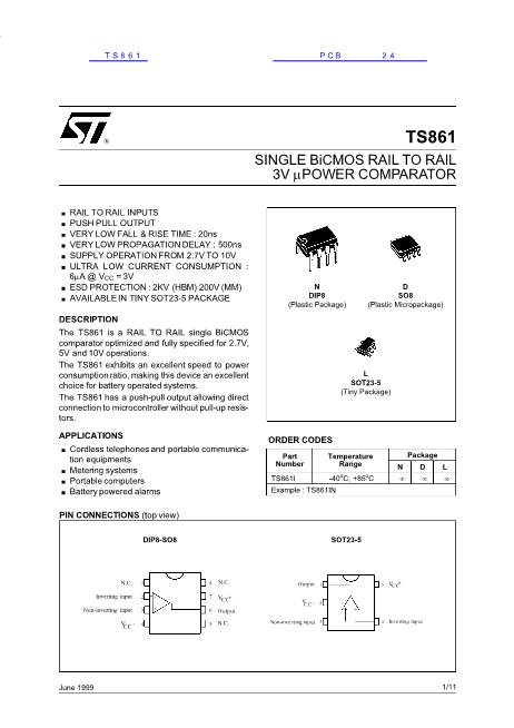 TS861数据手册封面