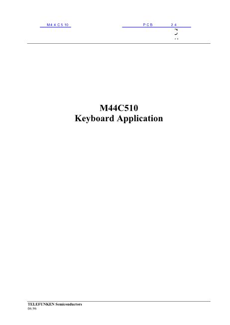 M44C510數(shù)據(jù)手冊封面