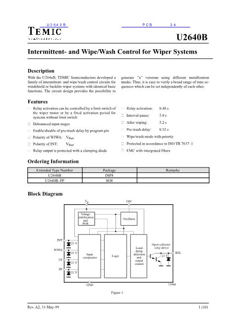 U2640B數(shù)據(jù)手冊(cè)封面