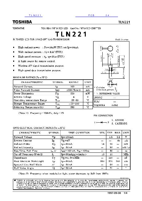 TLN221數(shù)據(jù)手冊(cè)封面