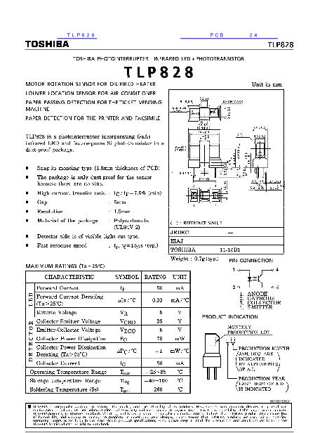 TLP828数据手册封面