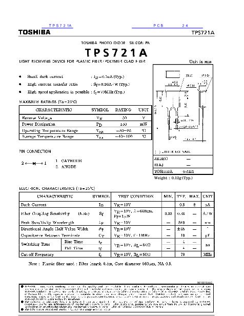 TPS721A数据手册封面