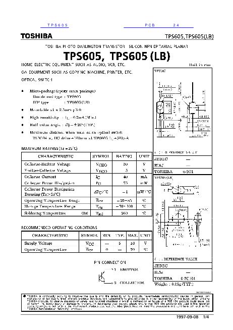 TPS605数据手册封面