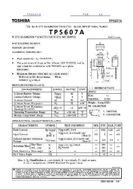 TPS607A数据手册封面
