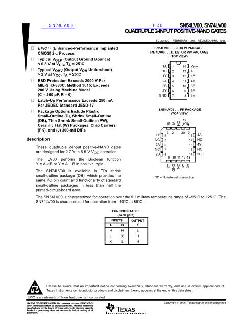 SN54LV00數(shù)據(jù)手冊(cè)封面