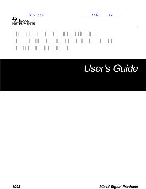SLVU009數據手冊封面