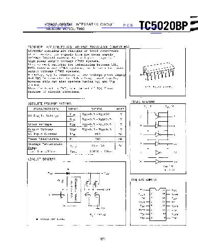 TC5020BP数据手册封面