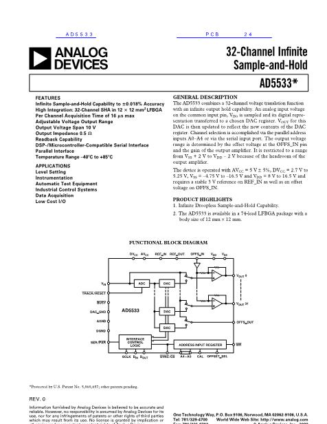 AD5533數(shù)據(jù)手冊封面