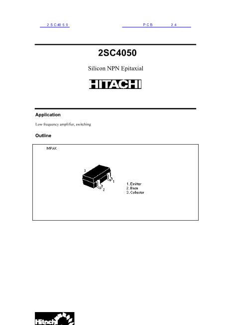 2SC4050数据手册封面