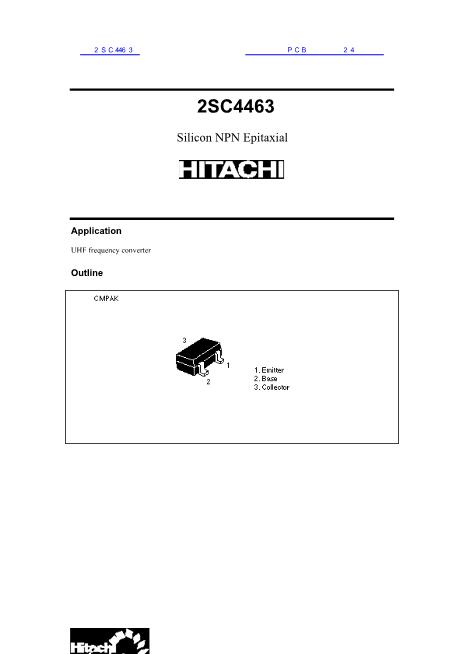 2SC4463数据手册封面