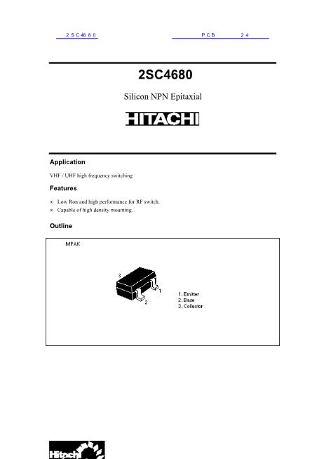 2SC4680数据手册封面