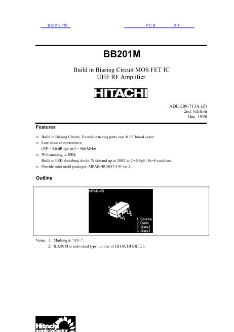 BB201M数据手册封面