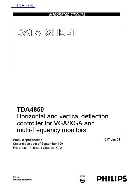 TDA4850数据手册封面