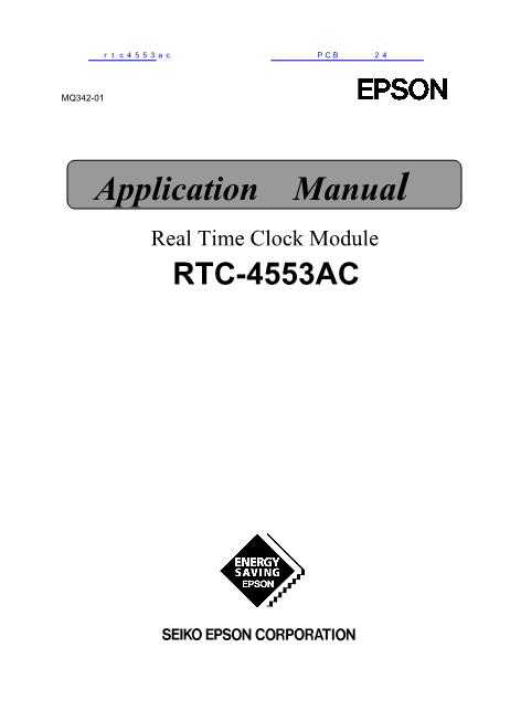 rtc4553ac数据手册封面